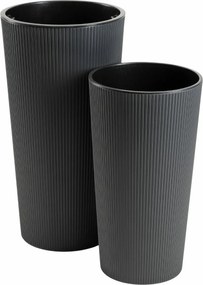 Sada 2 ks květináčů URBANIKA ECO antracitová