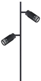 Stojacia lampa Vertical, 2x čierne kovové tienidlo, b