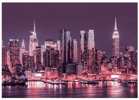 Artgeist Fototapeta - NYC: Purple Nights Veľkosť: 245x175, Verzia: Samolepiaca