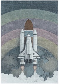 Koberce Breno Kusový koberec FUNNY 2111 Blue, modrá, viacfarebná,120 x 170 cm