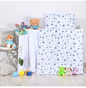 Obliečky detské bavlnené Sky biele EMI, Detský set 90x130 + 45x65