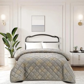 Prikrývka na posteľ Poli 2504-2 sivá 170x220 cm