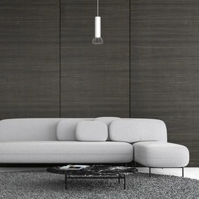 Luster na lanku DANTE 1xGU10/25W/230V biela/lesklý chróm