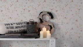 Vliesové tapety na stenu Maison Charme 93770-1, rozměr 10,05 m x 0,53 m, štylizované kvety farebné na krémovom podklade, A.S. CRÉATION