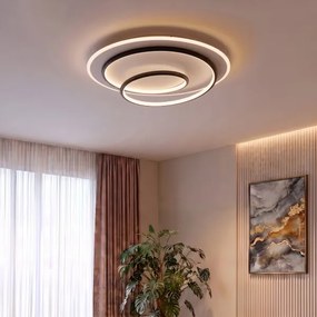 BRILAGI - stmievateľné LED stropné svietidlo FLARE LED/70W/230V, priemer 50 cm, biela/čierna + diaľkové ovládanie