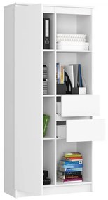 Regál R15 R80 CLP biely / biely lesk