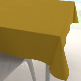 Biante Veľký dekoračný štvorcový obrus BKU-102 Okrový 250x250 cm