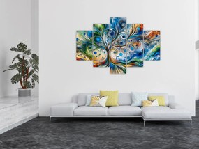 Obraz – Farebný energetický strom (150x105 cm)