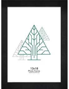 Čierny nástenný rámček Styler Floryda, 16 x 21 cm