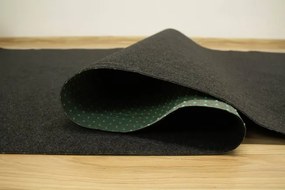 Metrážny koberec Nop Grass 78 antracit - Výpredaj