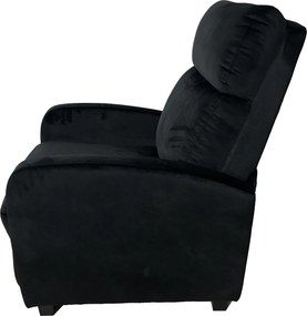 Relaxačné kreslo René rozkladacie čierne