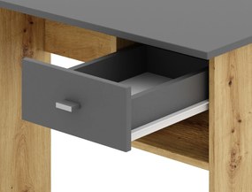 Písací stôl Colin 90 cm dub artisan/antracit