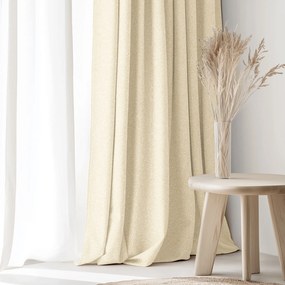 Goldea vianočný exkluzívny záves - zlatý s trblietkami 280x135 cm