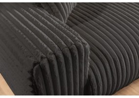 Tmavosivá menčestrová pohovka 213 cm Justin – Ropez