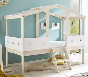 Detská posteľ Cortino 90x200 cm, domeček se stříškou