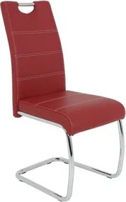 Jedálenská stolička Flora, bordó ekokoža%