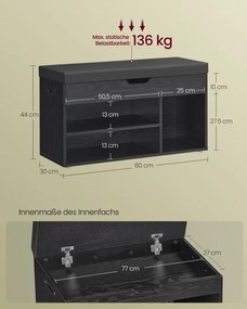 Botník so sedením LHS030B03