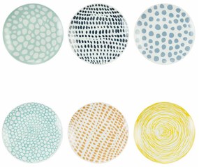 Dezertné porcelánové taniere v súprave 6 ks Marea – VDE Tivoli 1996