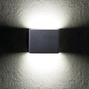 KANLUX Vonkajšie nástenné LED svietidlo BART, čierne