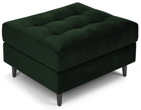 Zelená zamatová podnožka Milo Casa Santo