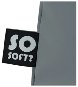 Sivý sedací vak z imitácie kože Chill L – So Soft?