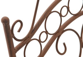 Kovová stolička skladacia Indra (SET 2 ks) - Hnedá antik