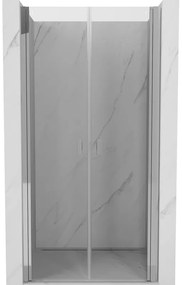 Mexen MIST, 2-krídlové sprchové dvere (d+d) 100x200 cm, 6mm číre sklo, chrómový profil, 8A7-100-000-01-00