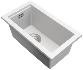 Gamma Decor 2850, 1-komorový granitový drez 280x500x207 mm, biela, GMA-ZLE000160