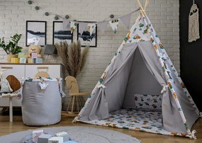 Vulpi Teepee pre deti - Grey Madagascar