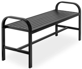 Záhradná lavička Sobo 124 cm čierna