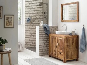 furniture-nabytek.cz - Masívna umývadlová skrinka Lagos z palisandrového dreva, lakovaná, hnedá