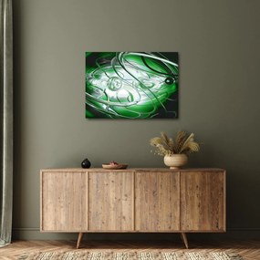 Zelený abstraktný obraz (70x50 cm)