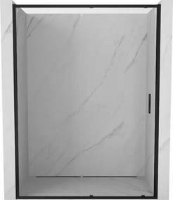Mexen Exo, posuvné sprchové dvere, 170 cm, transparentné sklo, čierna, 8151-170-000-70-00