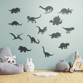 Veselá Stena Samolepka čierna Dinosaury