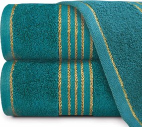 BAVLNENÉ UTERÁKY TIWANO SADA 1 KS 30X50 CM, 1 KS 50X90 CM, 1 KS 70X140 CM TMAVOTYRKYSOVÁ