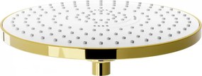 Mexen sprchová hlavica D-05, Round 22 cm, zlatá/biela, 79705-50
