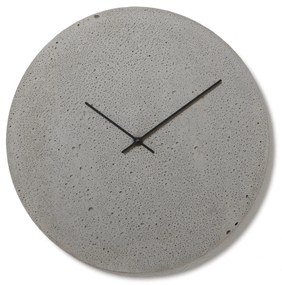 Nástenné betovoné hodiny CLOCKIES, 49cm, okrúhle, šedé