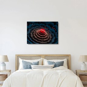 Sklenený obraz abstrakcie (70x50 cm)