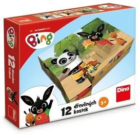 Dino BING 12 Drevené licenčné kocky