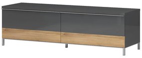 TV stolík Onyx TV150-2F/ON lakované anthracite/pacific walnut
