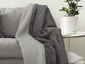 Deka Sherpa 150x200 cm, striebristo šedá%
