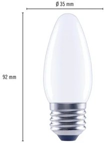 LED žiarovka FLAIR C35 E27 2,2W/25W 250lm 2700K matná stmievateľná