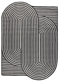 Koberec ORGANIC 2131 geometrický, krémový / čierny / naturálny