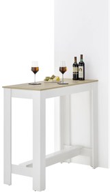 Barový stolík Matioso 2 (dub artisan + biela). Vlastná spoľahlivá doprava až k Vám domov. 1123404
