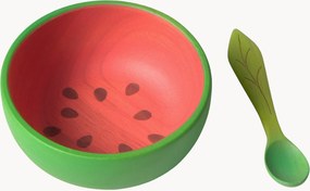 Ručne vyrobená miska's lyžičkou Wally the Watermelon, 2 ks
