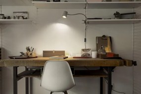 Osram - Stolná lampa s klipom DESK LINE 1xGU10/9W/230V sivá