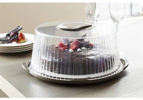 BAMA Servírovací otočný tanier s poklopom Barva: hnědá