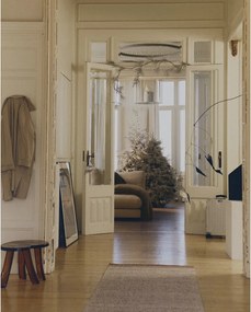 Béžový obojstranný/ručne tkaný vlnený behúň 80x200 cm Nifelia – Kave Home