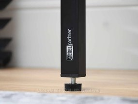 PC stolík Loftego (dub + čierna). Akcia -24%. Vlastná spoľahlivá doprava až k Vám domov. 1135600