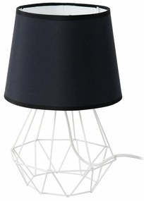 DekorStyle Stolová lampa Diamen 2v1 - čierna/biela